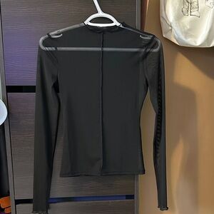 Zara Black Sheer Top